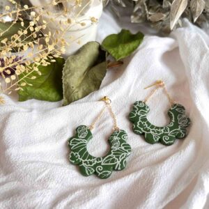 Cherry Blossom Charms grün mit Blumendruck
