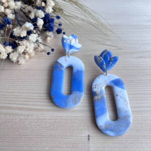 Flower Charm hellblau