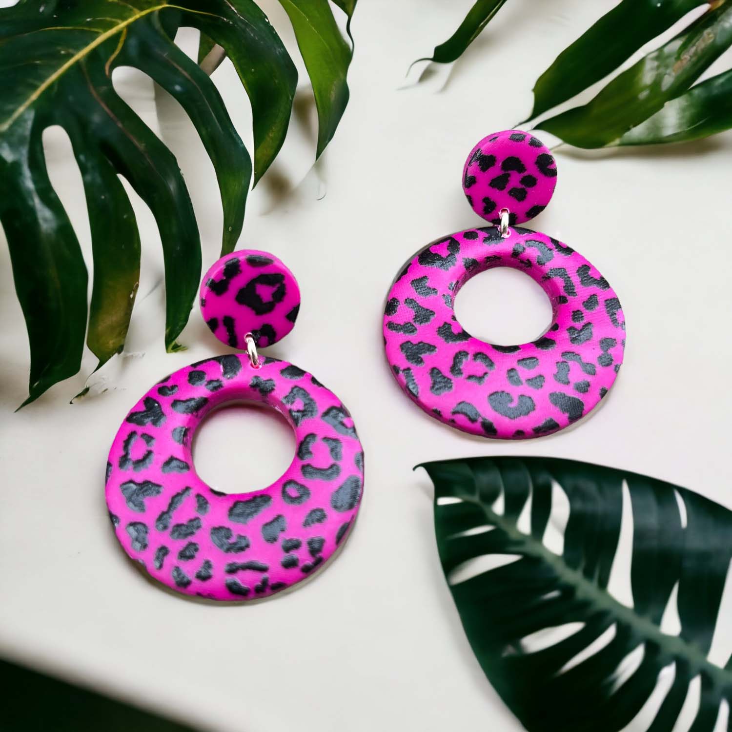 Funky Gems fuchsia mit Leopardendruck