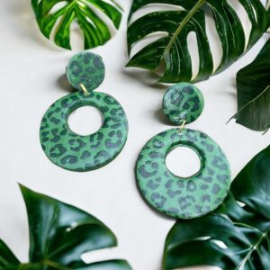 Funky Gems grün mit Leopardendruck