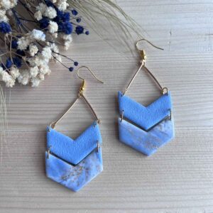 Chevron Chic hellblau
