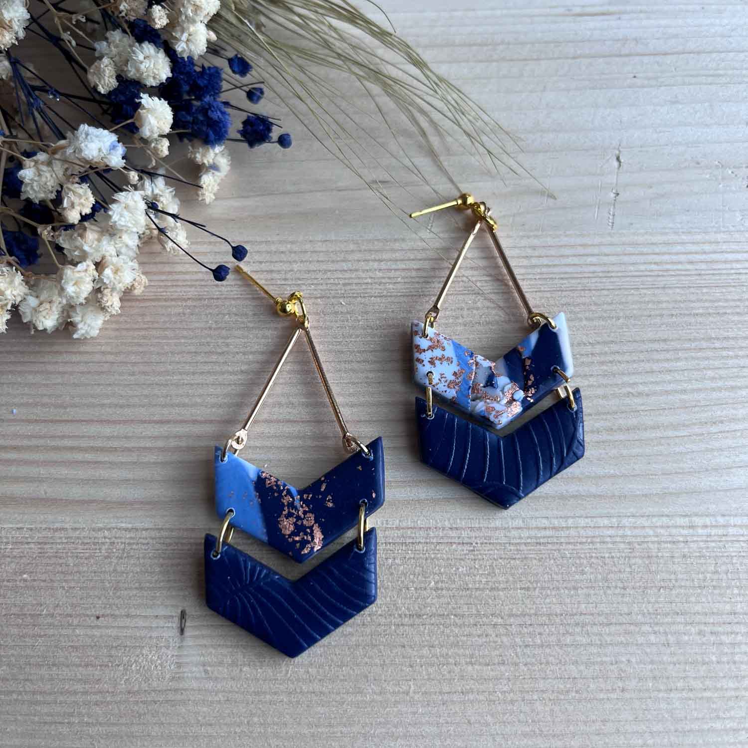 Chevron Chic navy